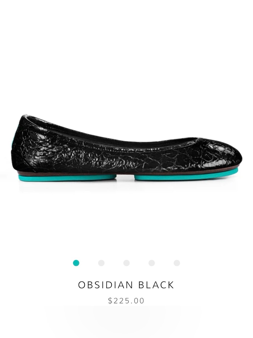 Tieks Obsidian Black Ballet Flats - Picture 3 of 6